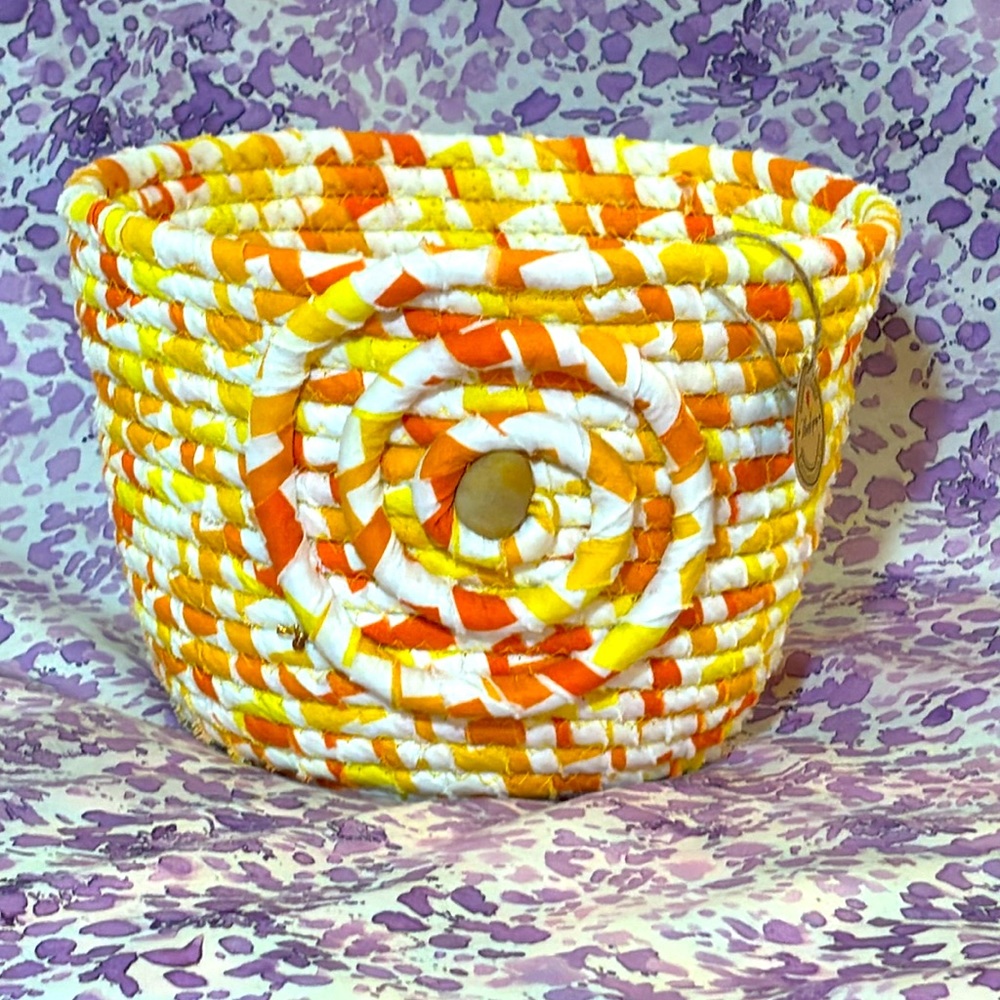 Handmade rope basket